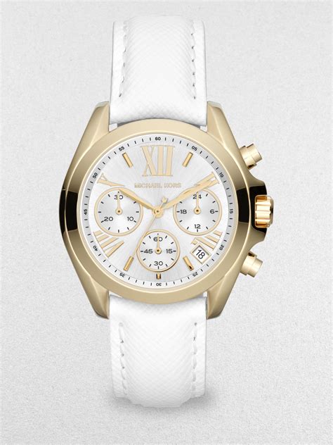 michael kors sun and moon watch|Michael Kors leather watch.